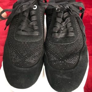 Karl Largerfeld Paris Men’s Studed Black Suede Sneakers Size 10 No Box